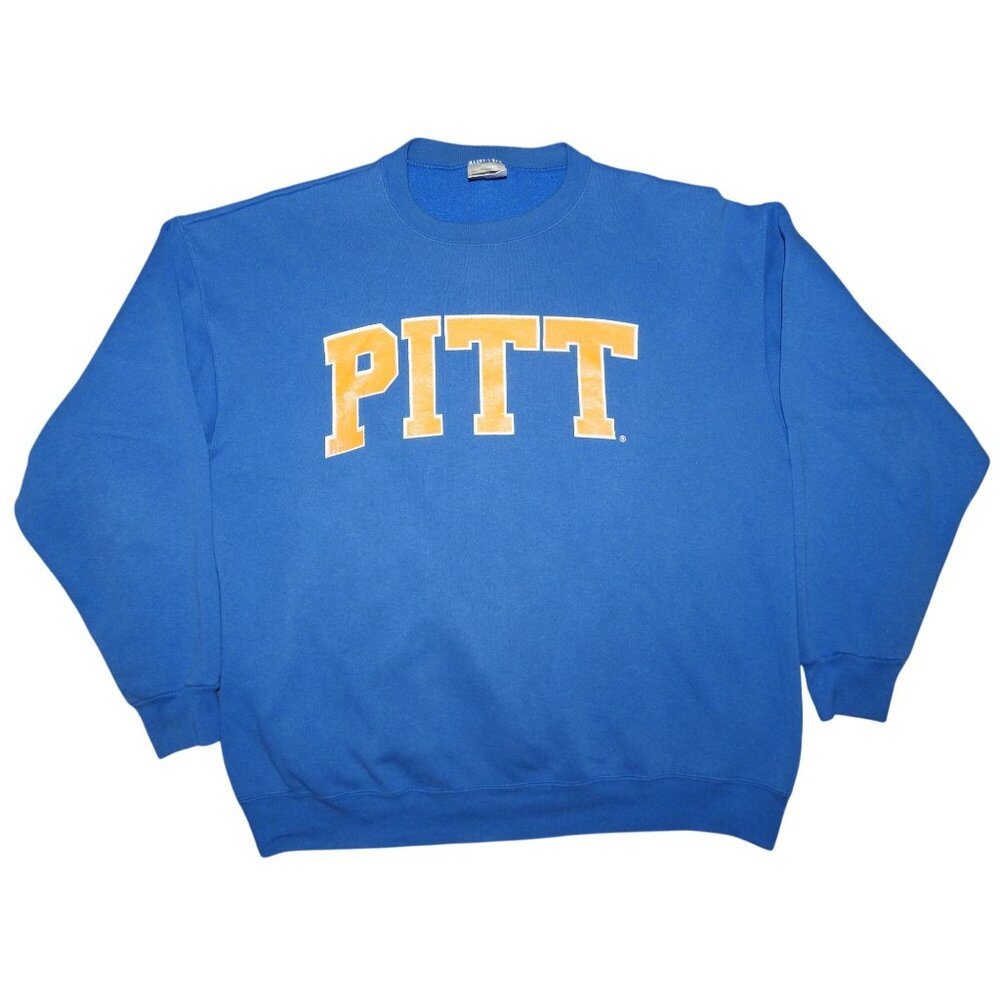 Vintage 90s University of Pittsbugh PITT Panthers Sweatshirt XL Made in USA